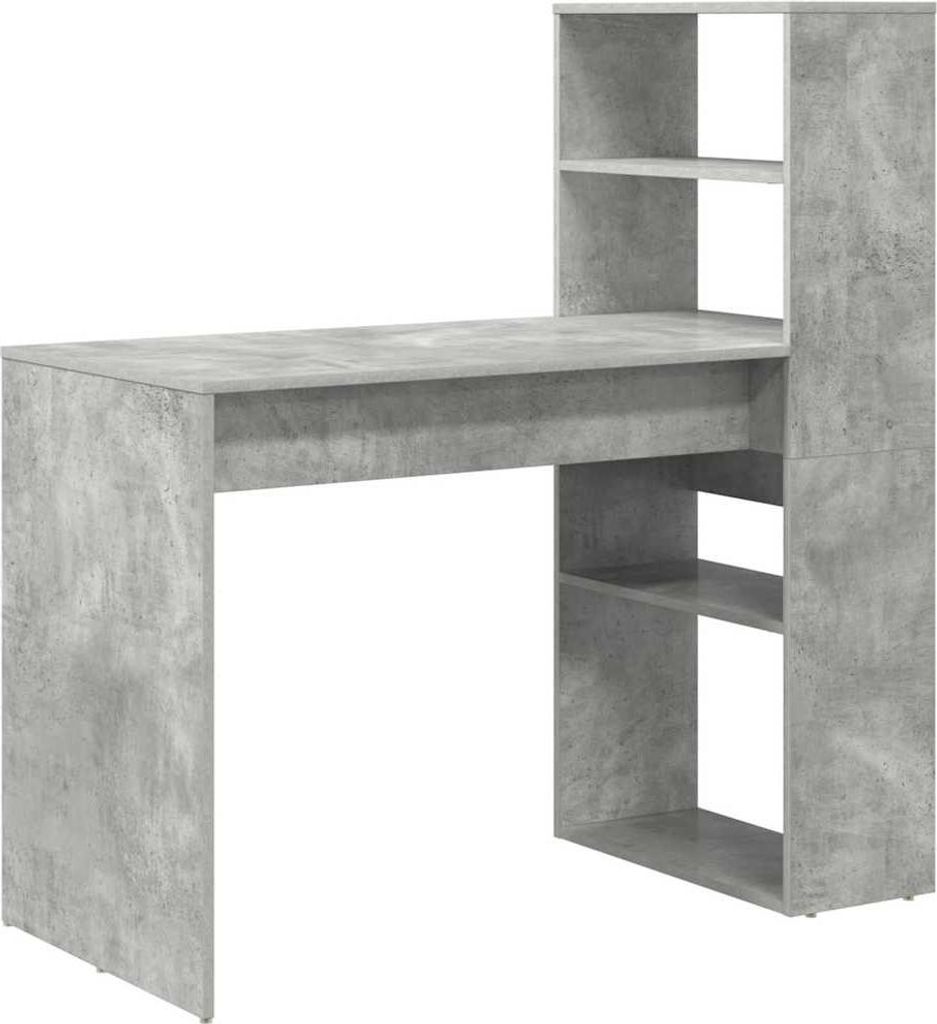 Schreibtisch Beton Grau 113 x 54 x 120 cm Holzwerkstoff