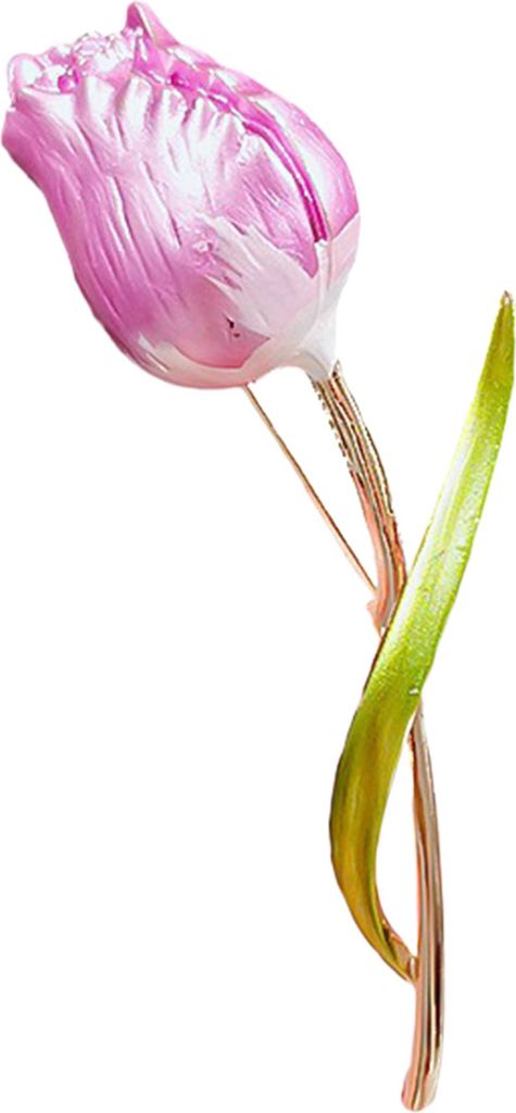 Elegante Tulpenblumen-Brosche, modische Blumen-Anstecker, Schal-Anstecker, Kleidung, Blumenstrauß-Broschen, Schmuck-Accessoires für Braut, Frauen...