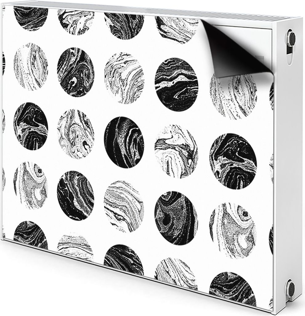 Magnet Radiator Magnet Mat Heizkörperverkleidung Heizkörper-Abdeckung Heizung 80x60 cm - Muster, Mond