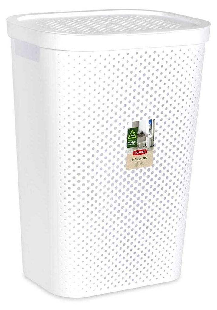 Curver Infinity Kosz Na Bieliznę Biały 60l Zdjęcie produktu 