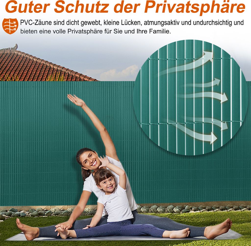 ACXIN PVC Sichtschutzmatte, Doppelte Verstärkung Produktbild 7