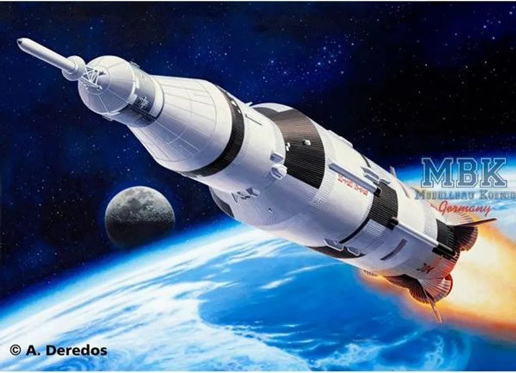 Revell Apollo Saturn V 1:144 Kit de Modélisme Fusée 4909 pour Experts