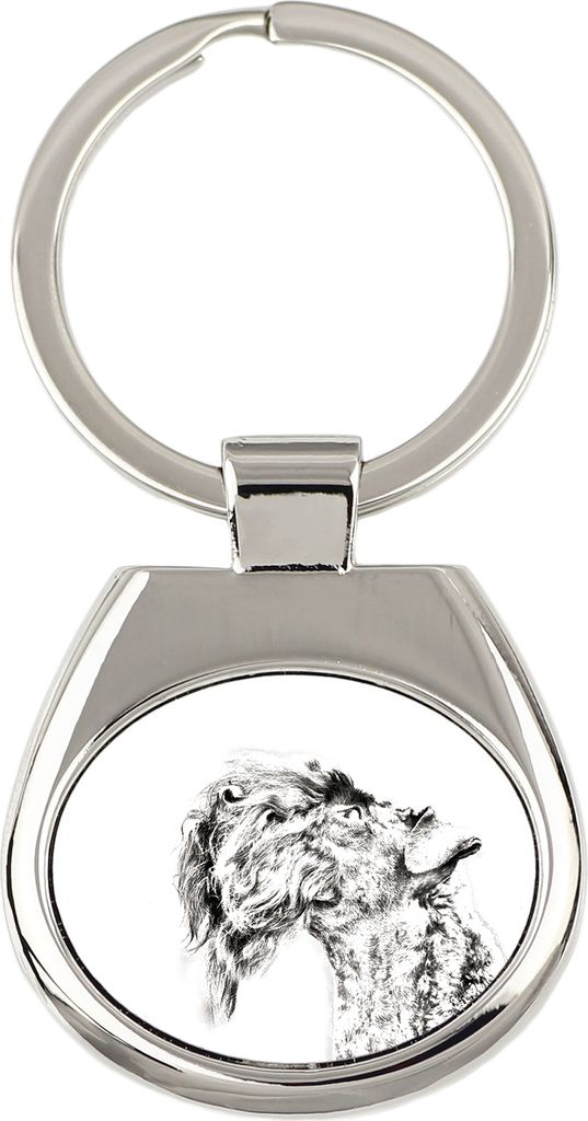 Kerry Blue Terrier, Irish Blue Terrier - Schlüsselanhänger mit Hund, Anhänger mit Aufdruck, personalisierter Anhänger der Marke Art-Dog