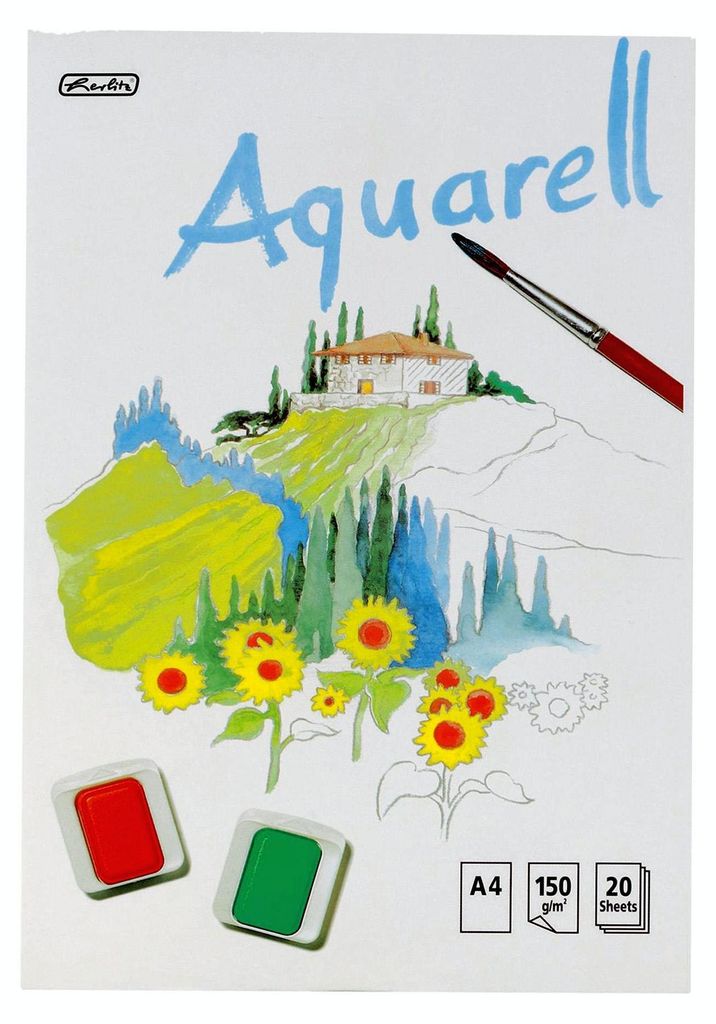 Herlitz 495457, Mehrfarbig, A4, 20 Blätter, 150 g/m², Produktbild 