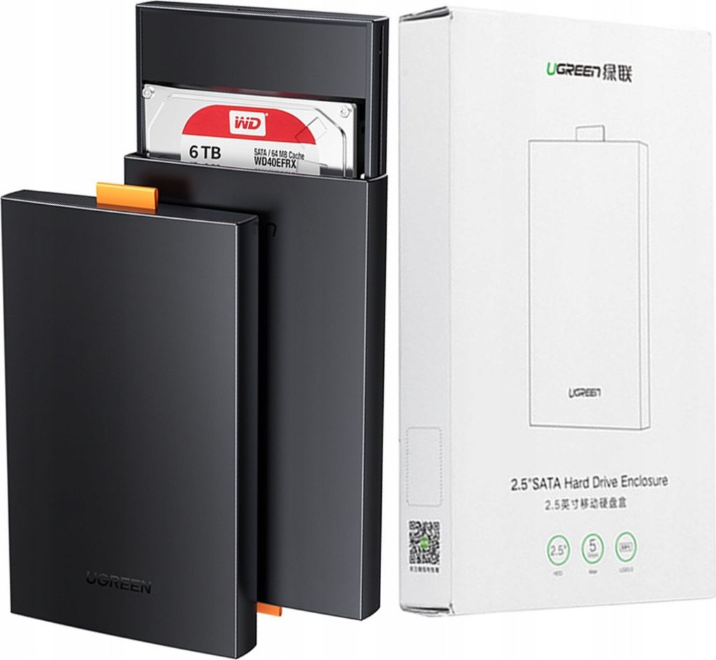 UGREEN SATA 2,5" externý kryt na pevné disky SSD/HDD Obrázok produktu 