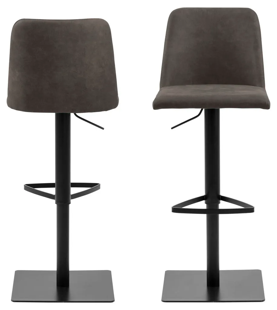 Sgabello Avanja Antracite Regolabile | Arredo Bar Moderno e Chic - 2
