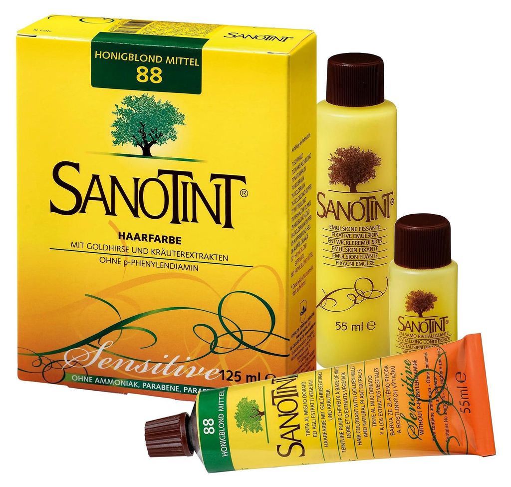 Sanotint Haarfarbe permanente Haarcoloration schonende Produktbild 