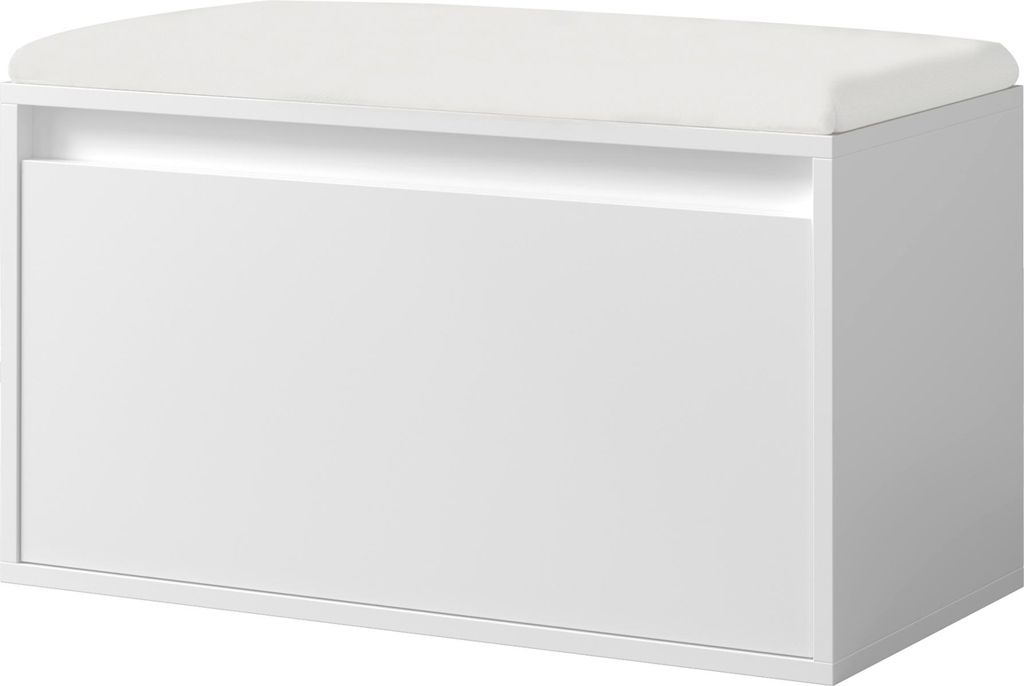 Degerforsova lavica so zásuvkou 80 x 39 x 45 cm Biela Obrázok produktu 