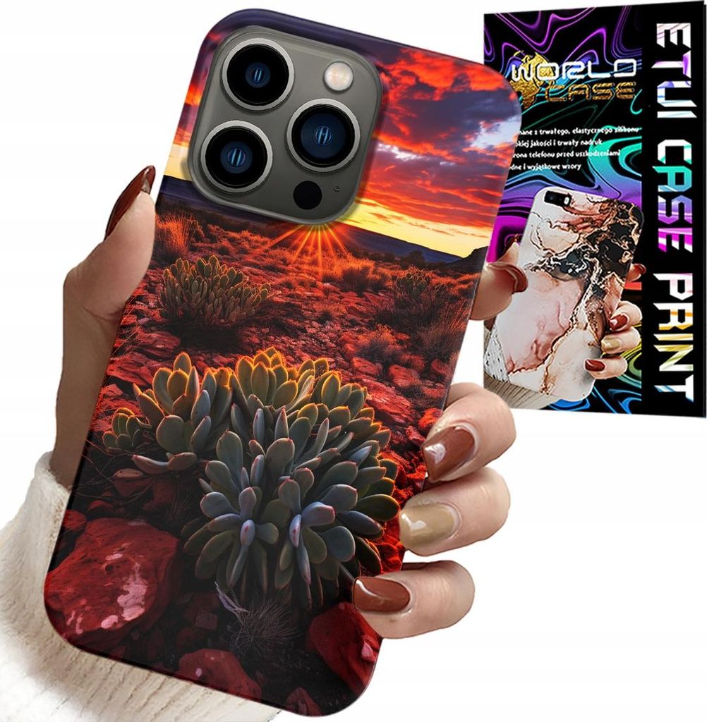 Fall Für Iphone 14 Pro - Mexikanische Wüste Ansichten Fall + Glas