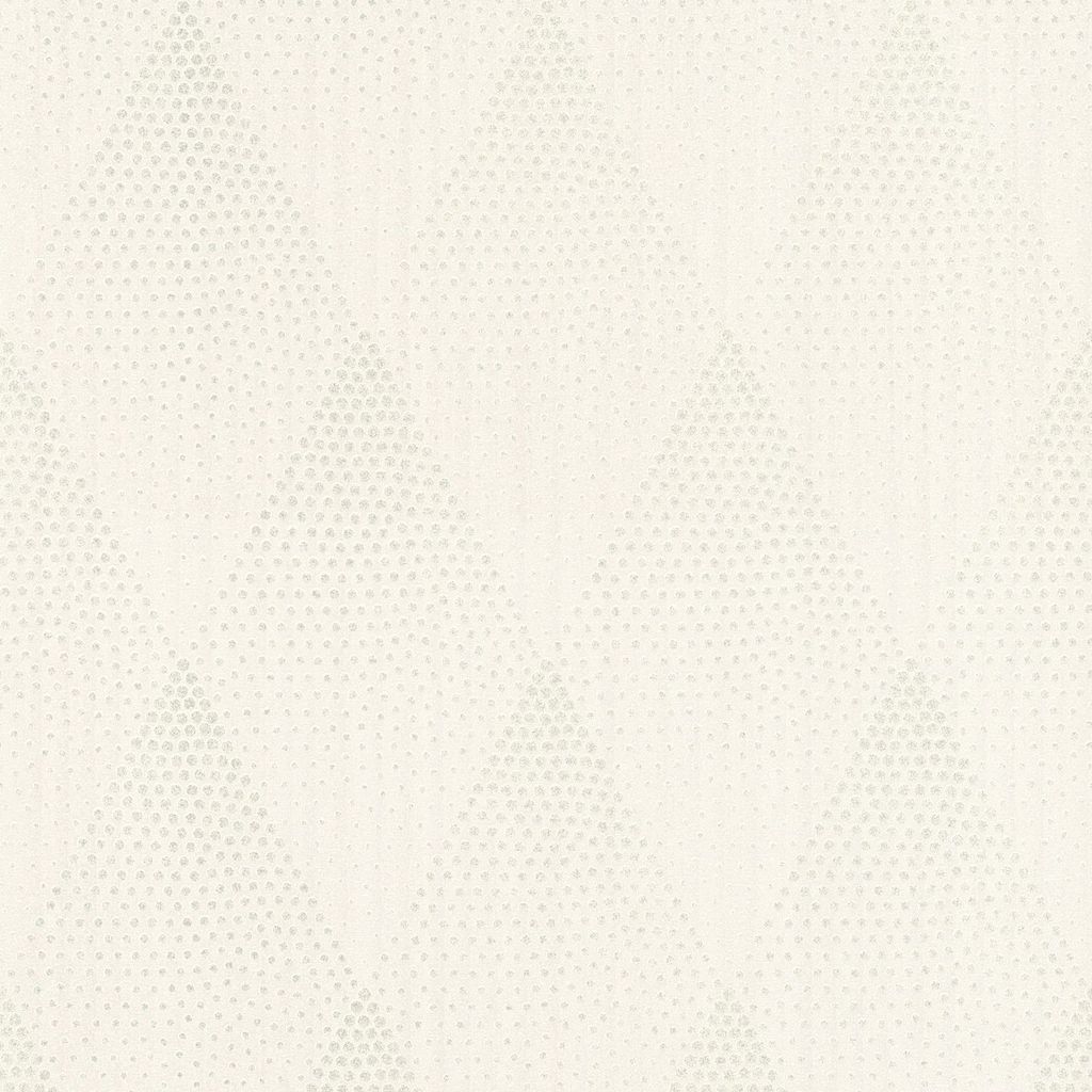 Profhome 374192-GU Grafik Tapete Geometrisch schimmernd weiß silber grau 5,33 m2