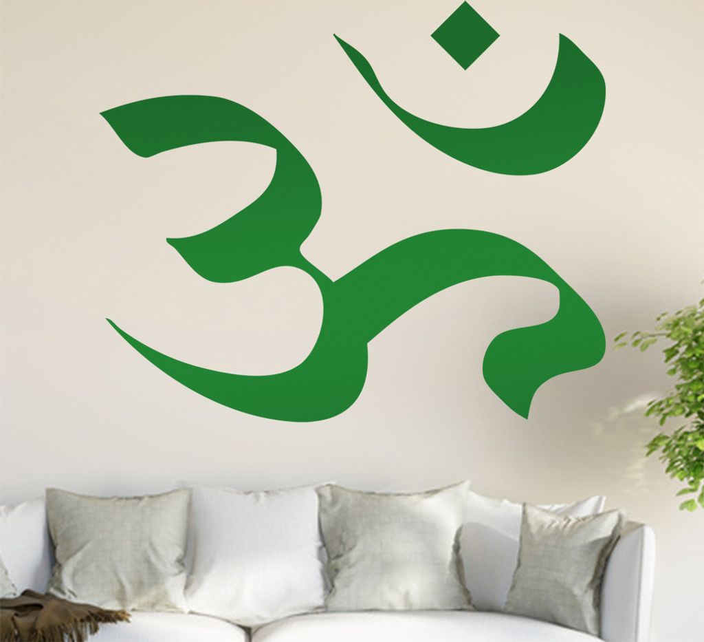 Om Ohm Wandtattoo in 6 Größen - Wandaufkleber Wall Sticker - Dekoration, Küche, Wohnzimmer, Schlafzimmer, Badezimmer