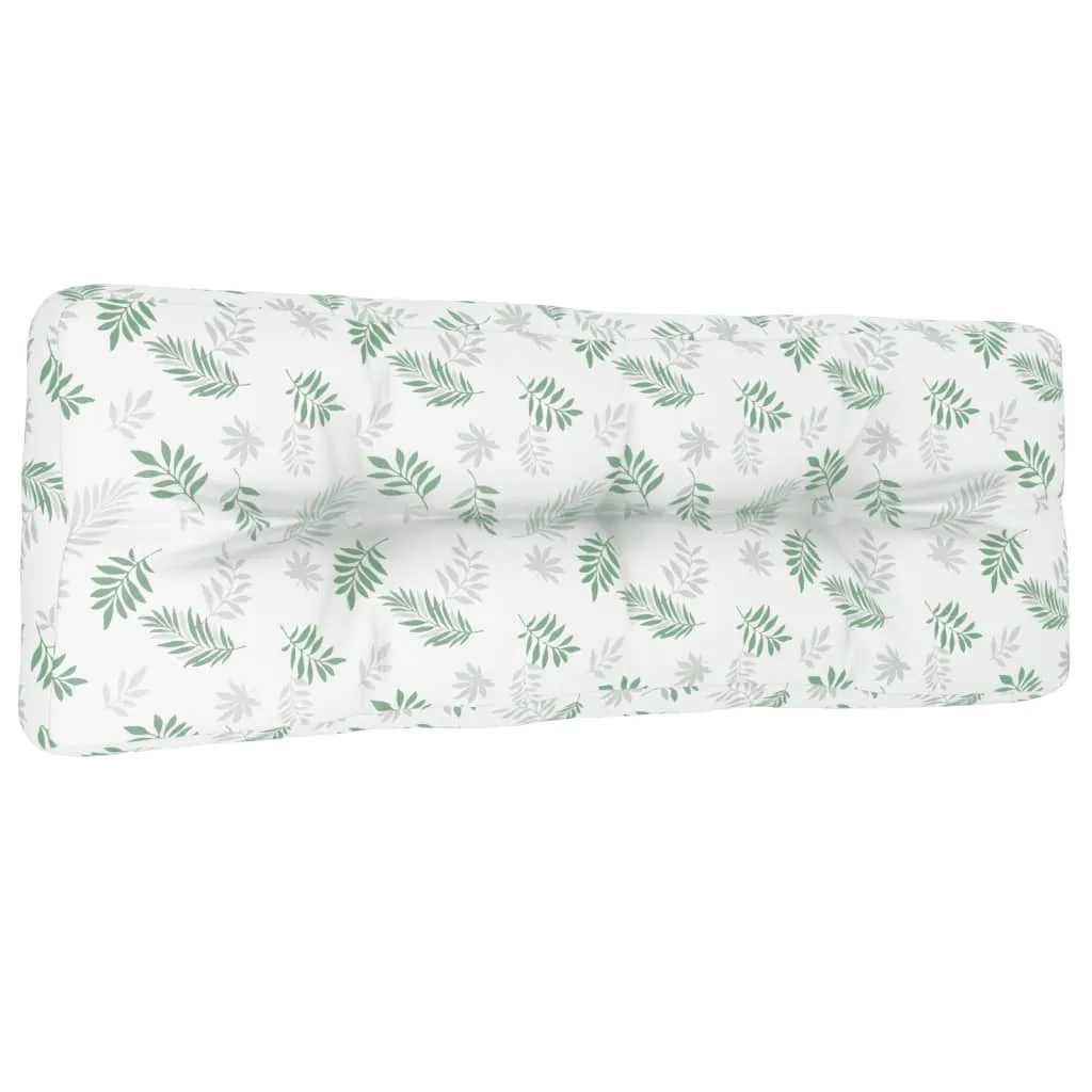 Coussin Palette Motif Feuilles 120x40x12 cm en Tissu Épais et Moelleux