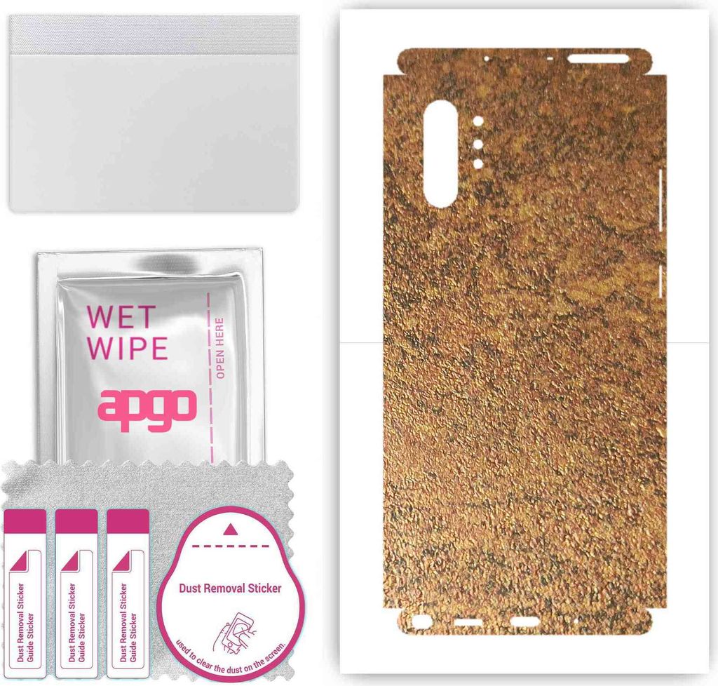 apgo Rückseite + Seiten Schutzfolie, Skin, kompatibel mit Samsung Galaxy Note 10 Plus 5G, Hinten Displayschutzfolie aus Vinylfolie, kratzfest, ein...