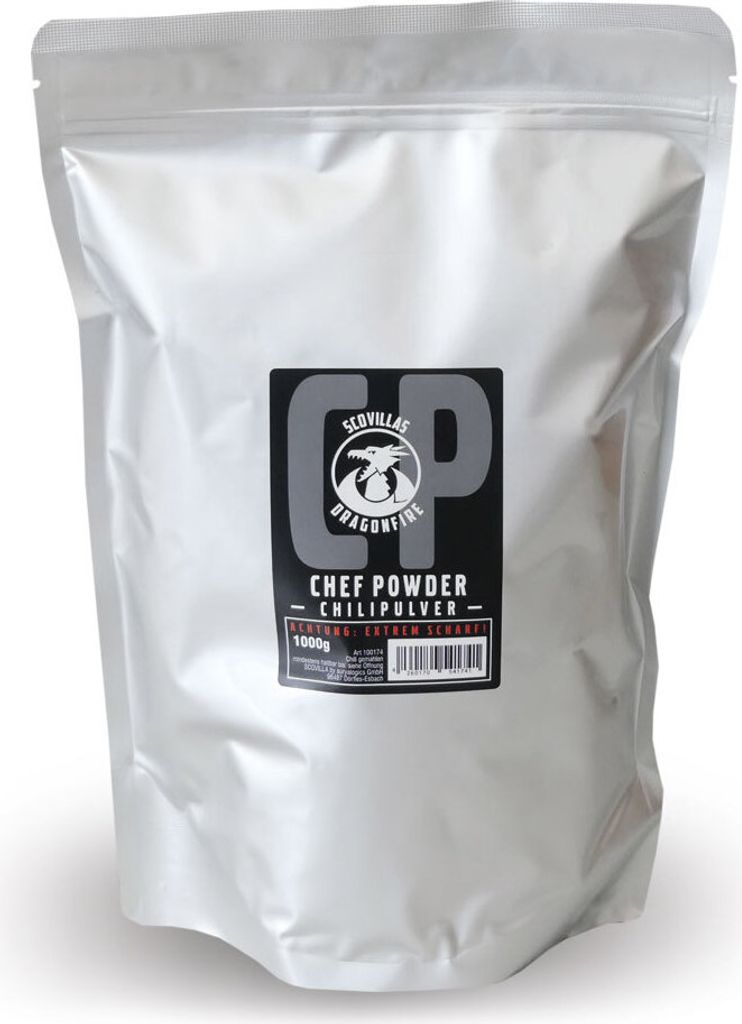 Scovillas Dragonfire CP Chef Powder, 1 kg Alu-Standbeutel Produktbild 