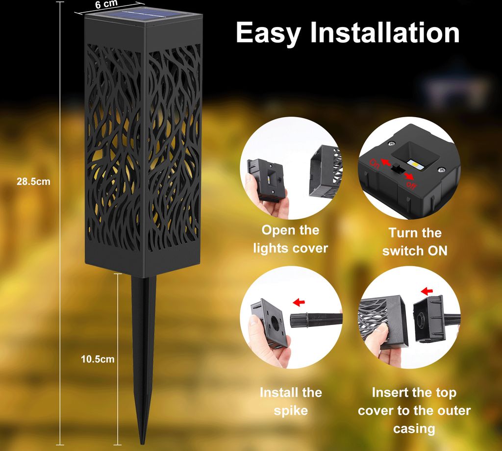 Speed 20x LED Solarlampe Solarleuchte Gartenlicht Produktbild 5