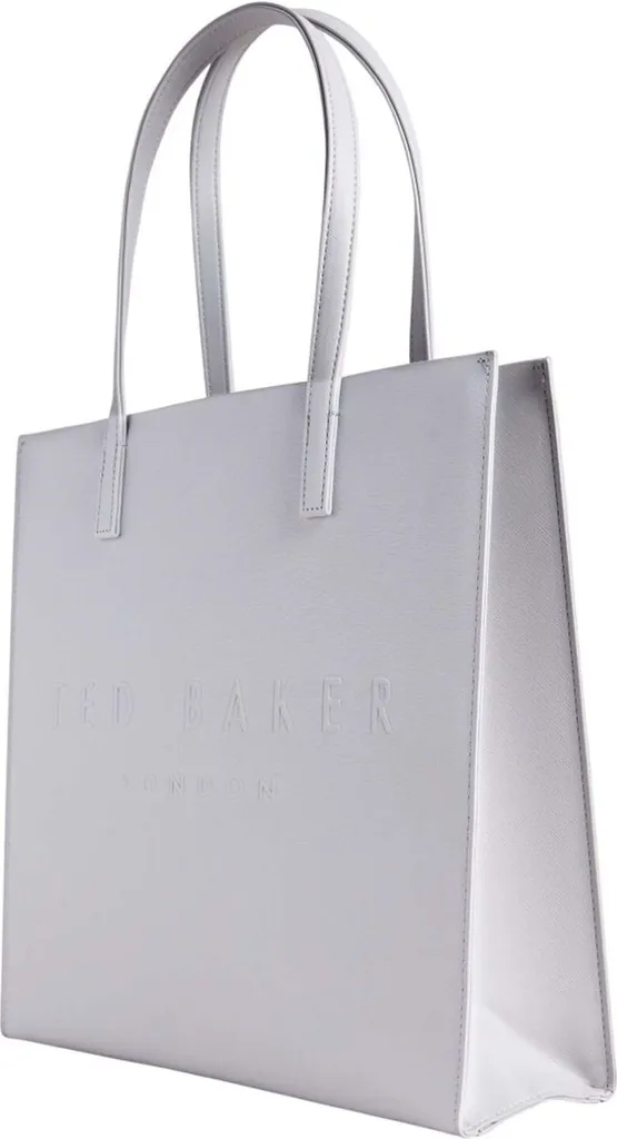Sac Icon Soocon Ted Baker Gris Clair Texture Crosshatch Grand Format