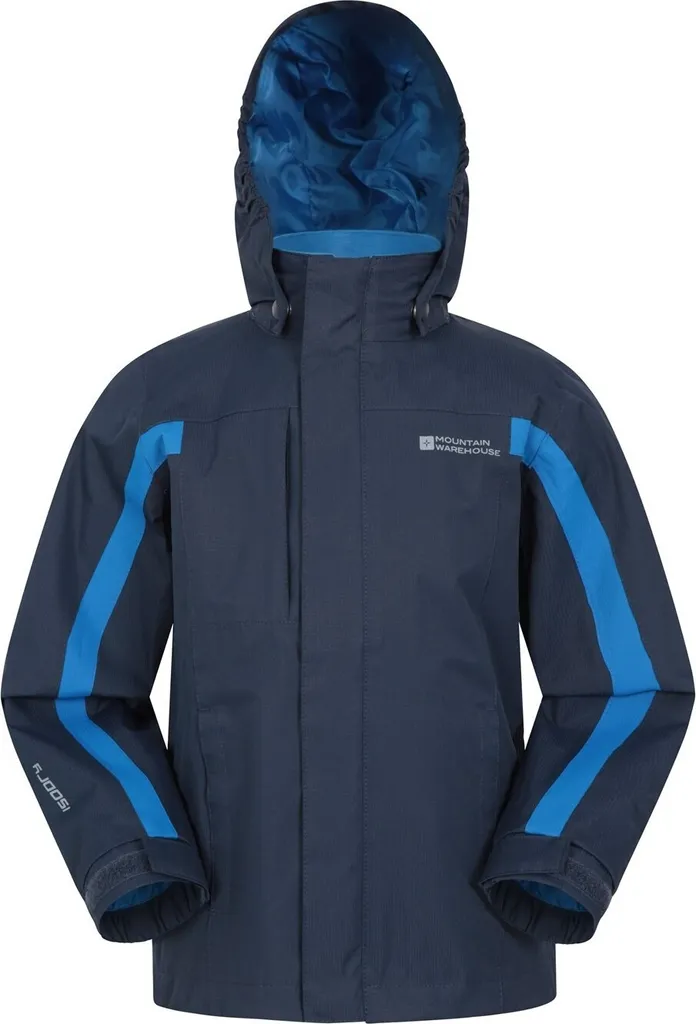 Giacca Bambini Samson II Navy - Impermeabile Tecnico Mountain Warehouse