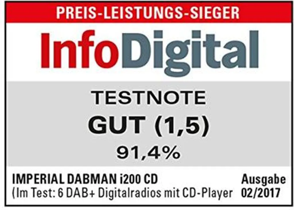 Chaîne compacte sans grésillement Imperial DABMAN i200 CD blanc - 14