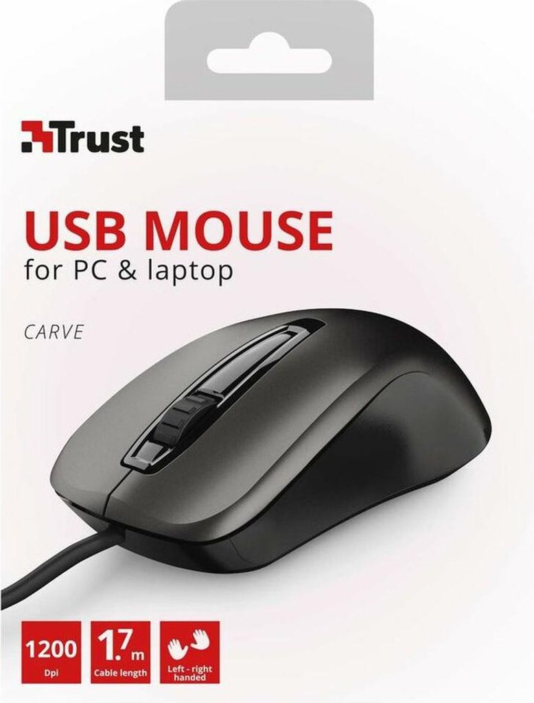 23733 TRUST, Carve Maus, 3 botones Imagen del producto 