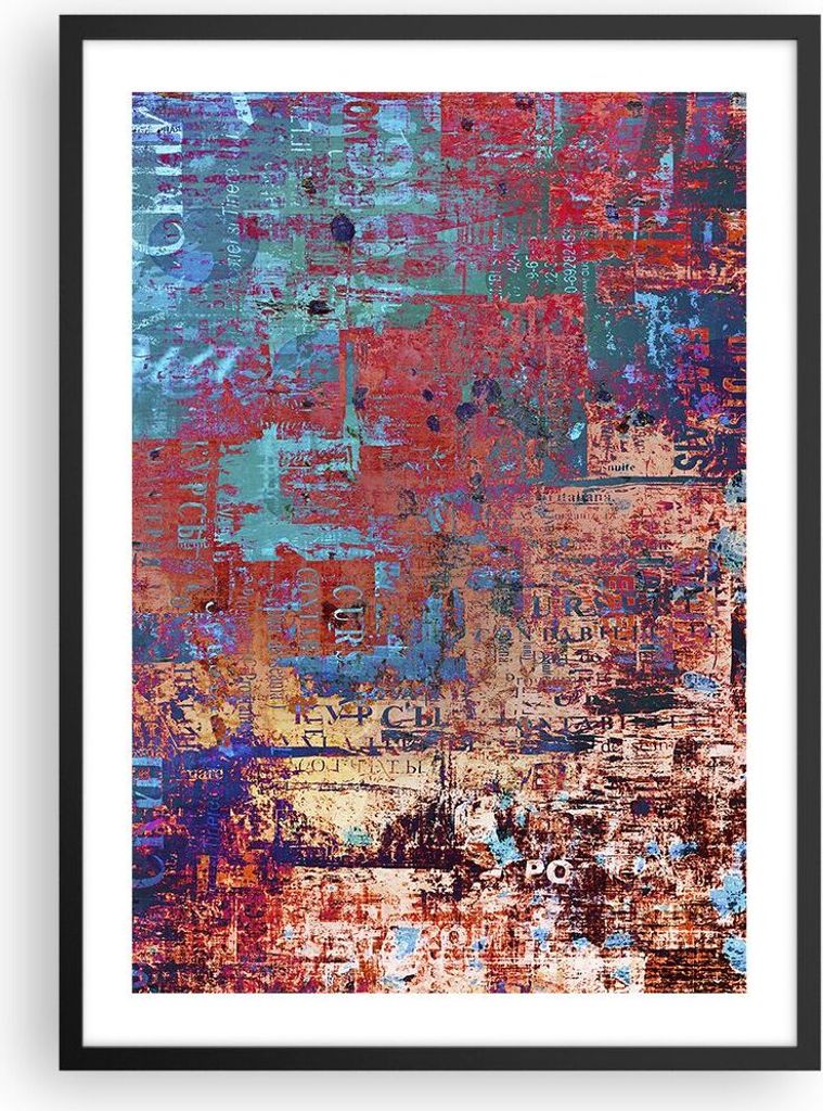Gerahmtes Poster - Schwarzer Rahmen - Graffiti modern - Produktbild 
