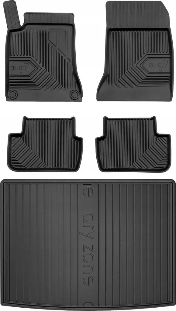 Tappetini Mercedes Classe B W246 2011-2018 | Set 77 Gomma TPE Su Misura