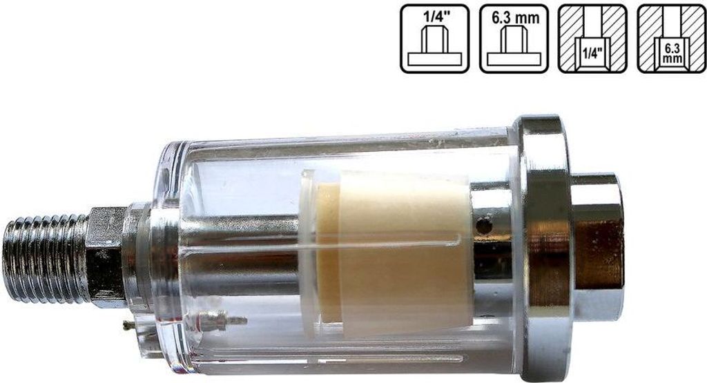 1/4' Druckluft-Wasserabscheider Mini Filter Luftfilter Wasserabscheider Abscheider