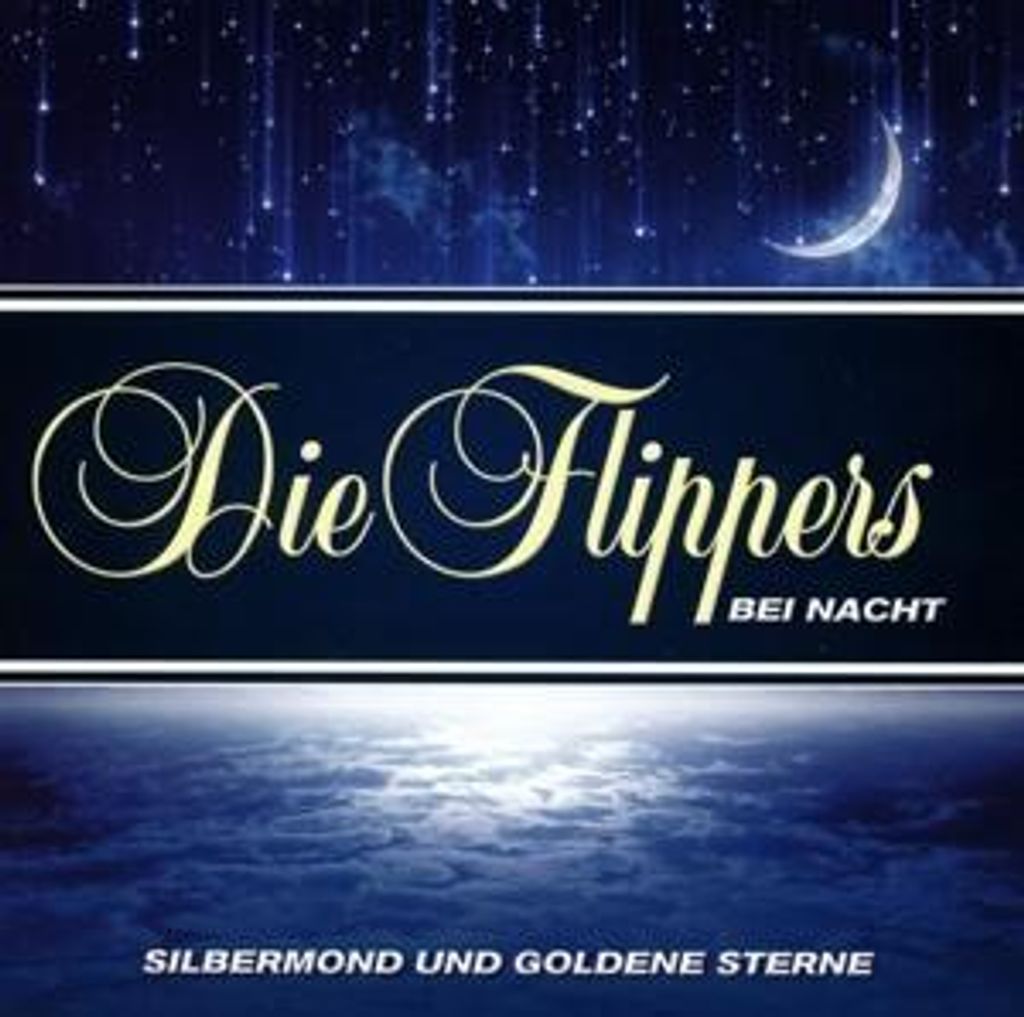 Silbermond und goldene Sterne-