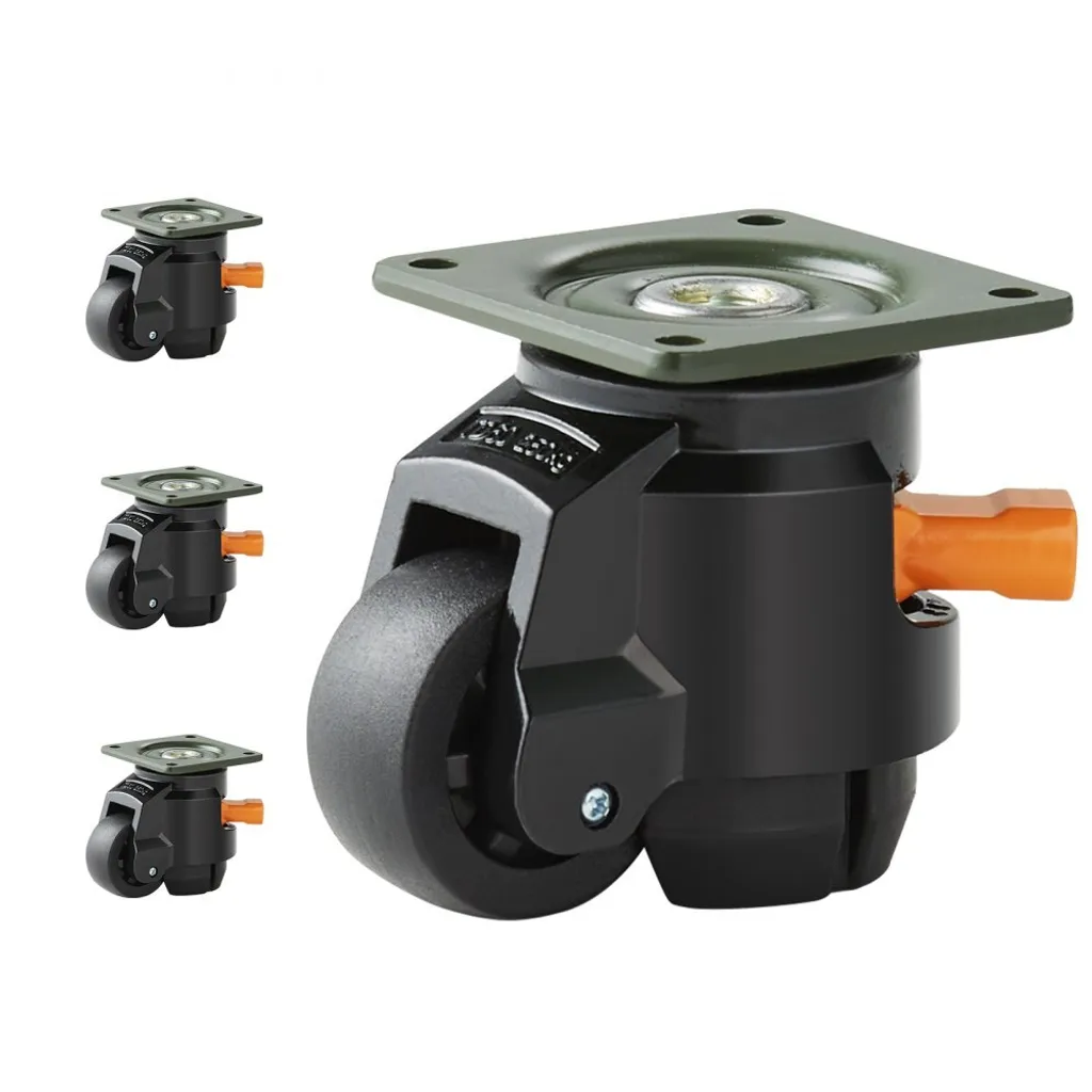 Roulette de meuble réglable en hauteur 50mm pour charge lourde 500 kg