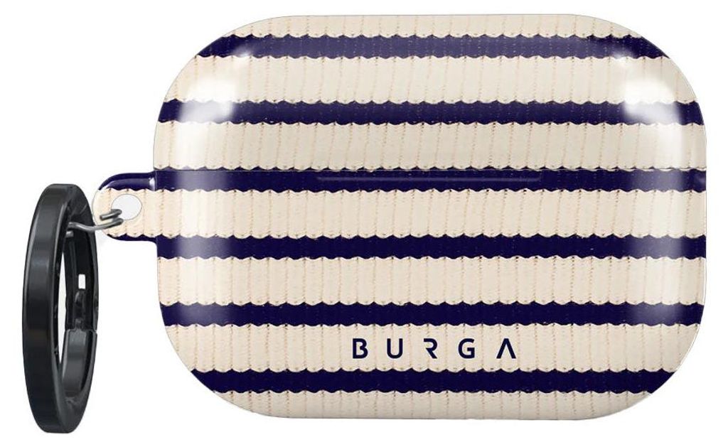 Schutzhülle für AirPods Pro 2 , Burga Old Money, Beige gestreift