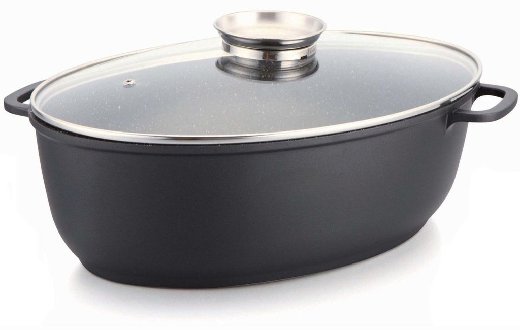 Bräter 7,3 L Aluminiumguss Schmortopf Induktion Bratentopf Produktbild 