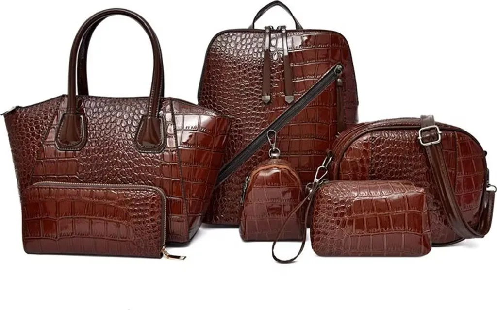Set de Sacs à Main Marron pour Femme - Ensemble Chic 3 Pièces KP38077