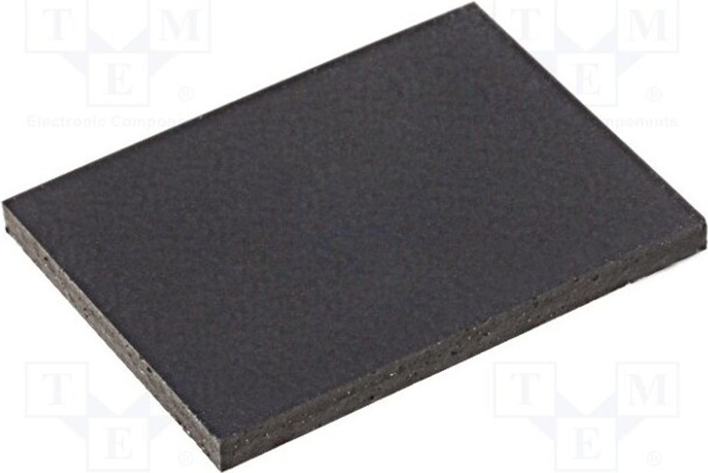 10x Selbstkender Fuß schwarz Gummi H: 1,5mm W: 20mm L: 15mm Beine