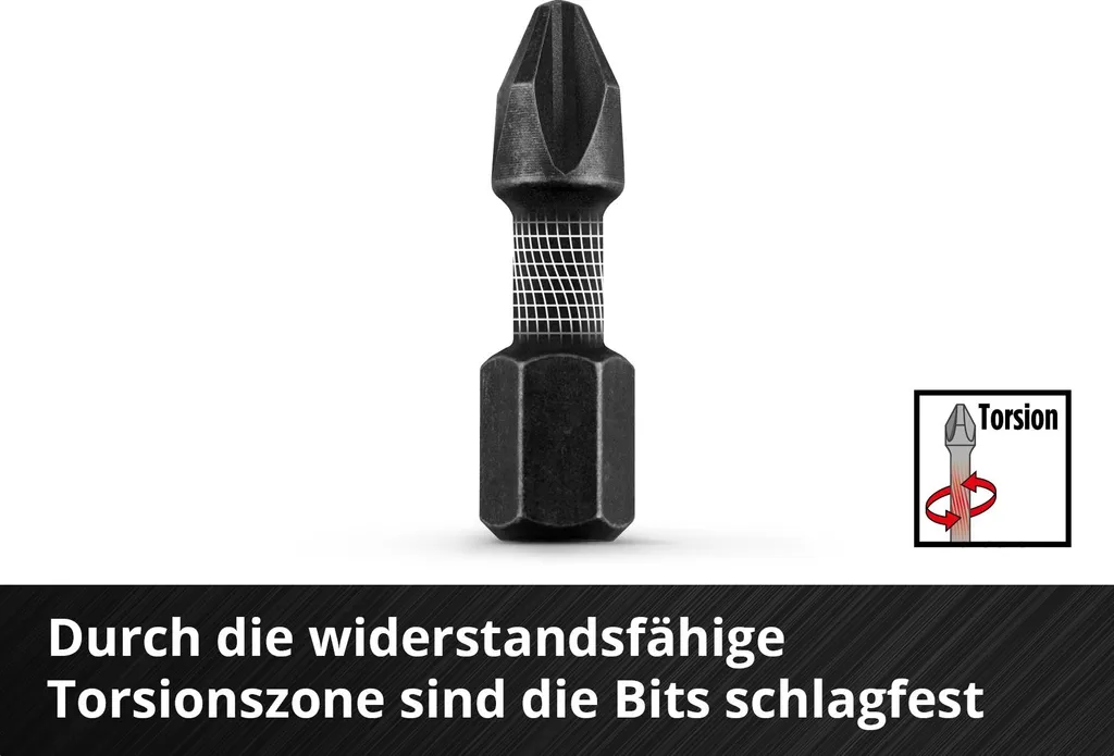 Einhell Bit Set 18 Pezzi 108709 - Kit Inserti S2 e Punte HSS per Avvitatore - 4