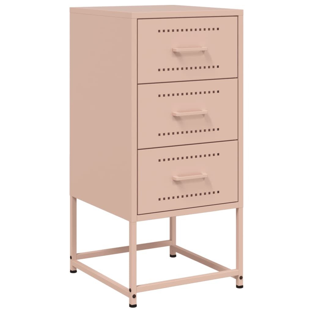 Nachttisch Rosa 36x39x78 cm Stahl Produktbild 