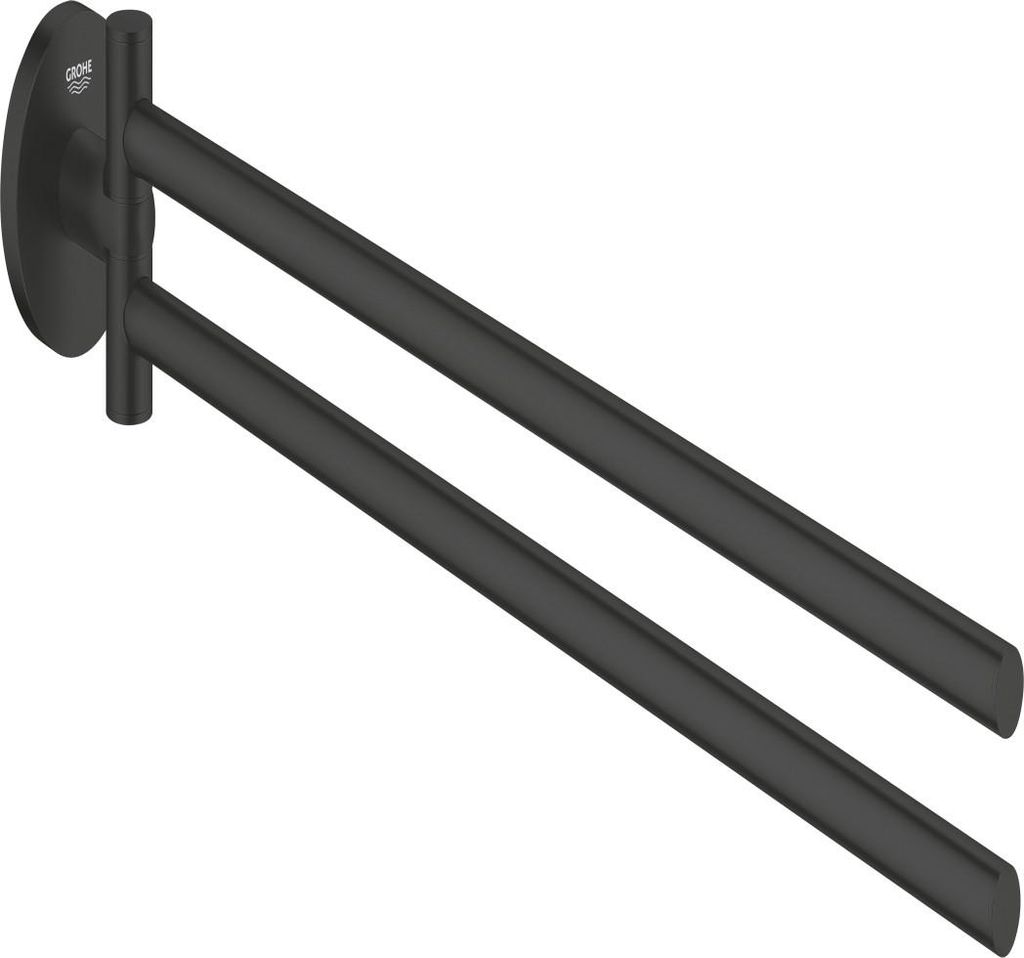 Grohe QuickFix Start - Handtuchhalter, schwarz matt