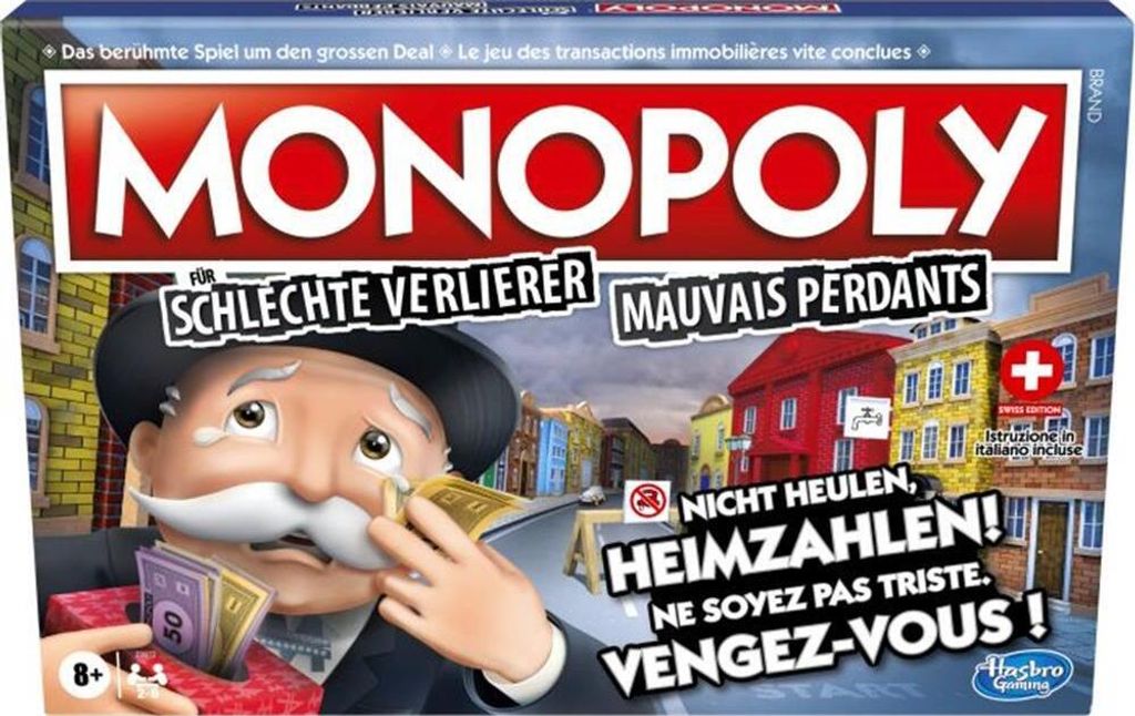 Hasbro - Monopoly - Für schlechte Verlierer Produktbild 
