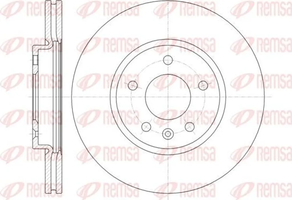 Disque de frein REMSA 61314.10 OE 13502052 pour Astra J et Zafira Tourer