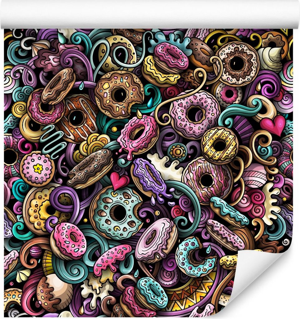 10m VLIES TAPETE Rolle Donuts DONUT Bunte | Kaufland.de