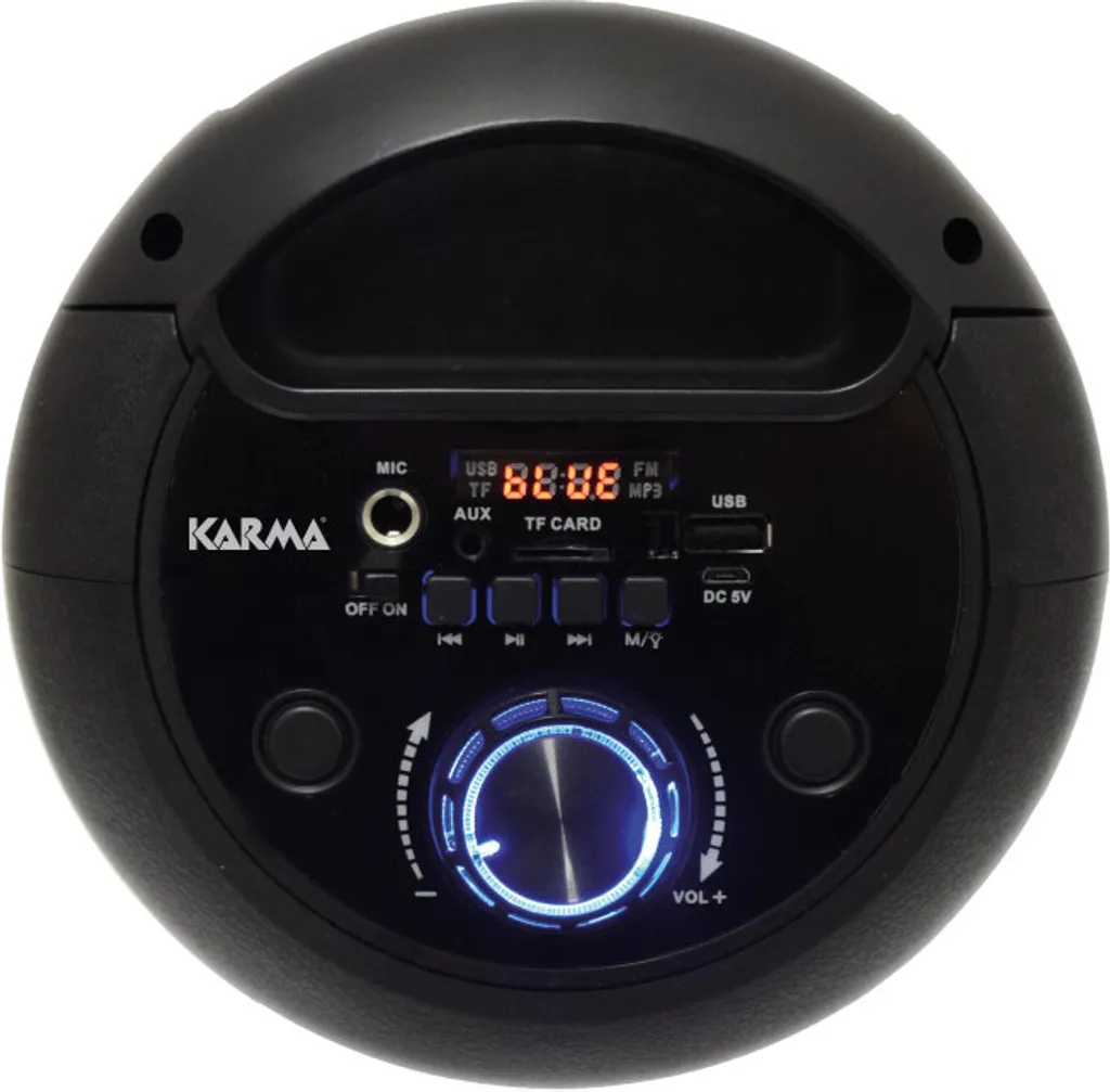 Cassa Party Karma HPS T252R 20W Rossa: Audio Bluetooth e LED RGB