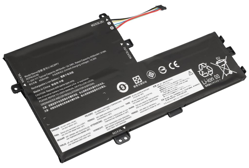 Akku passend für Lenovo IdeaPad S340-15IWL, Li-Polymer, 11,34V, 4630mAh, 52,5Wh, built-in