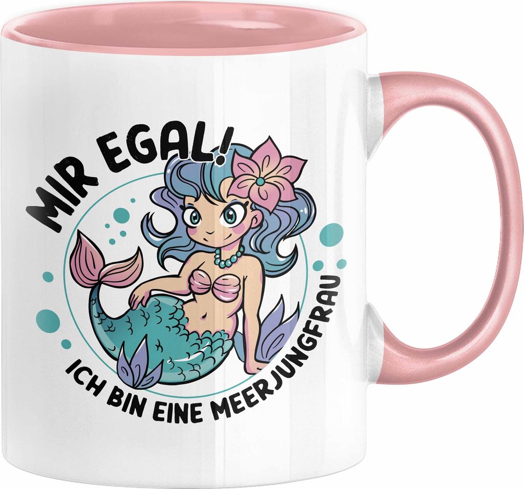 Meerjungfrau Geschenk Tasse für Mädchen Nymphe Nixe Becher Produktbild 