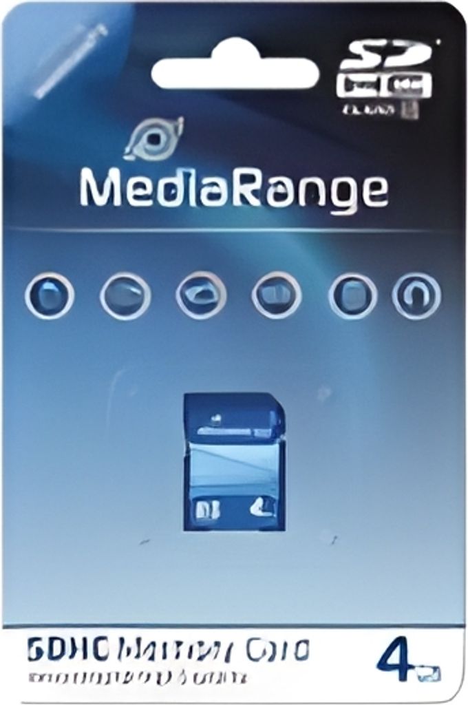 MediaRange SD Card  4GB SDHC CL.10 Produktbild 