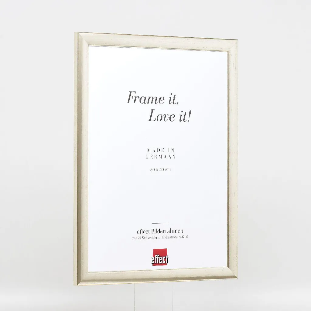 Effect Profil 43: Cornice 25x50 Argento Legno e Vetro Artistico - 5