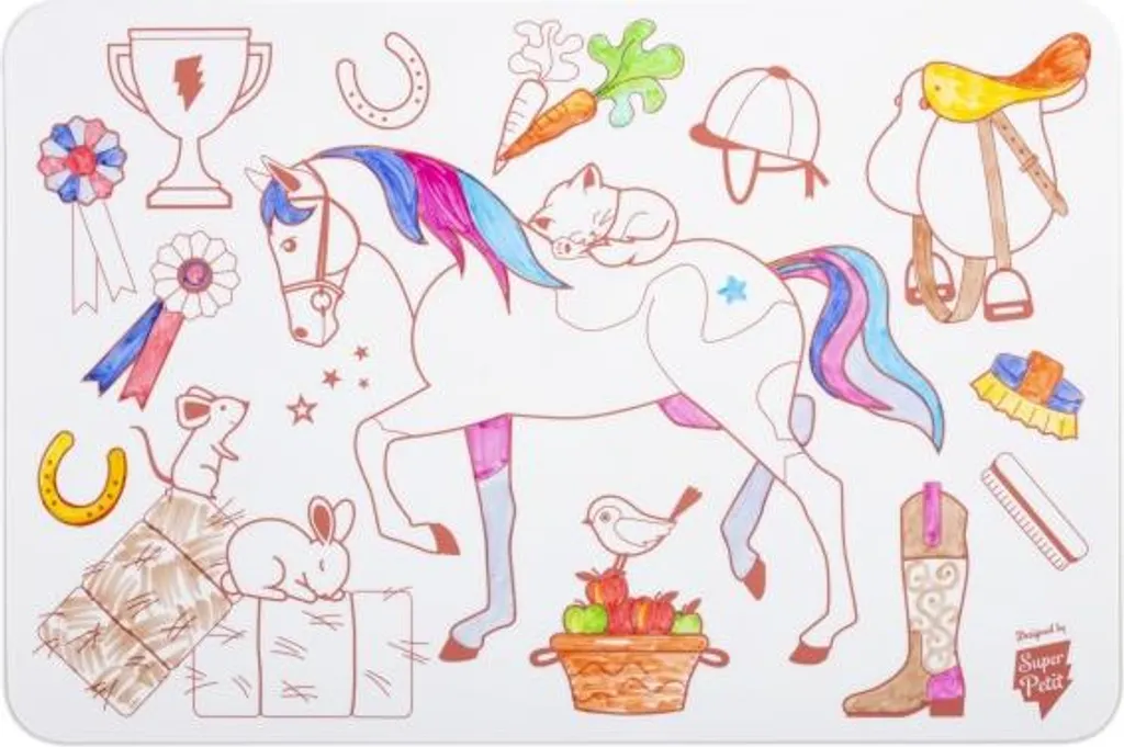 Coloriage Silicone MINI PONY sans BPA Texture Douce Format de Poche