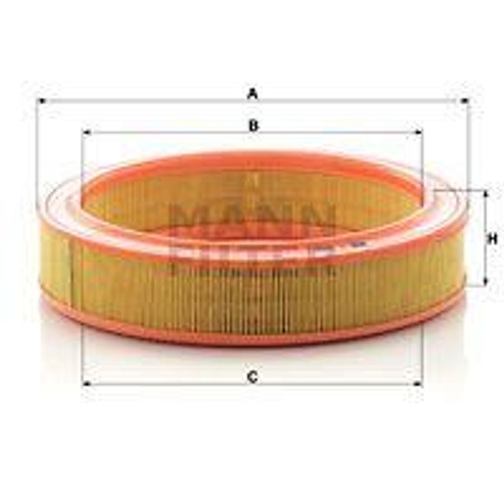 MANN-FILTER C 2873/1 Luftfilter OE 030129620A kompatibel mit Vento, Polo 6V, Polo 6N, Lupo, Golf III, Caddy, Octavia, Felicia, Favorit, Inca, Ibiza...