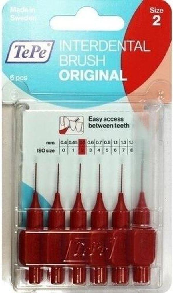 TEPE Interdentalbürste 0,5mm rot