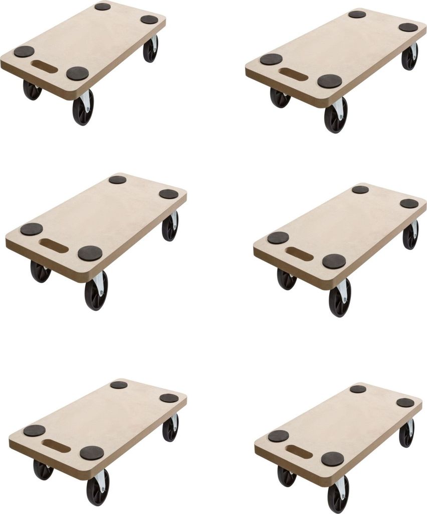 ( 6 Stück )  Rollbrett Transportrolle Möbelroller  Roller  Produktbild 