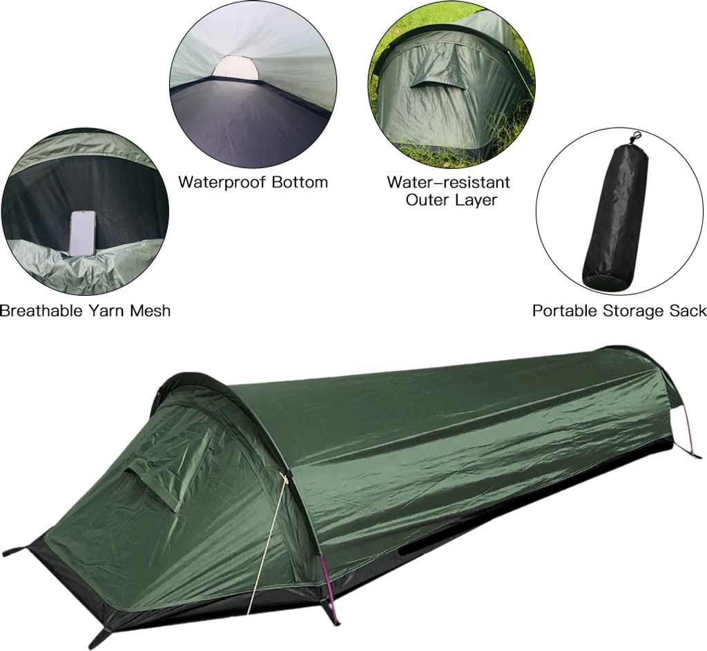 Campingzelte Backpacking Zelt Outdoor Camping Schlafsack Produktbild 4