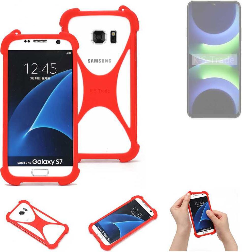 K-S-Trade Handy-Hülle kompatibel mit Huawei Enjoy 70s Schutz-Hülle Bumper Silikon Schutz Hülle Cover Case Silikoncase Silikonbumper TPU Softcase