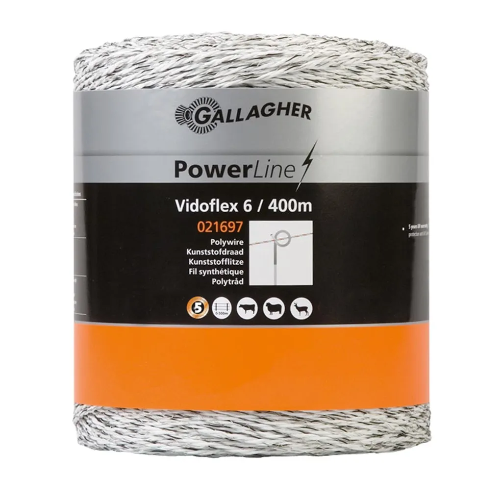 Recinto Elettrico Gallagher Vidoflex 6 Bianco 400m | Qualità Top